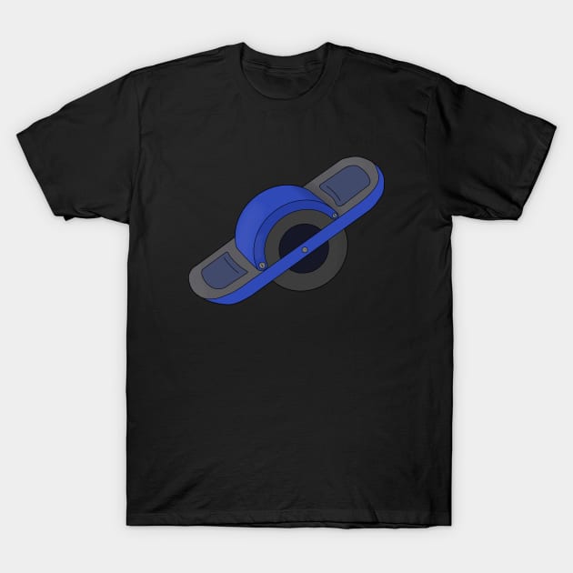 Blue One Wheel T-Shirt by DiegoCarvalho